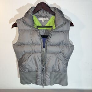 Tommy Hilfiger Womens Puffer Vest Small Grey